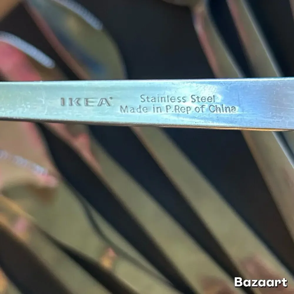 IKEA Stainless FORNUFT Flatware Lot of 22 Pieces Spoons Knives